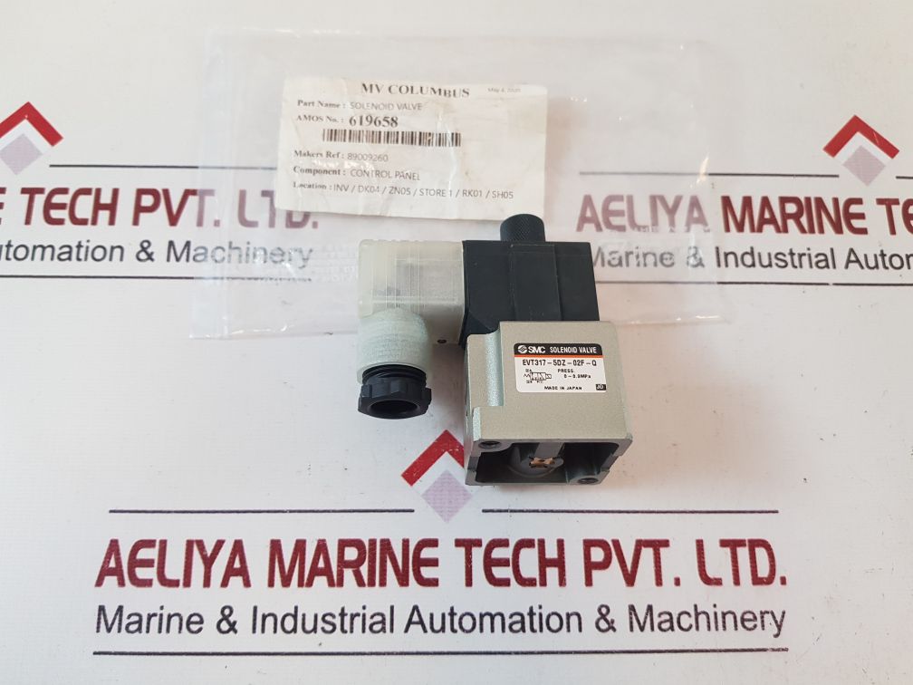 Smc Evt317-5Dz-02F-q Solenoid Valve Dc24V
