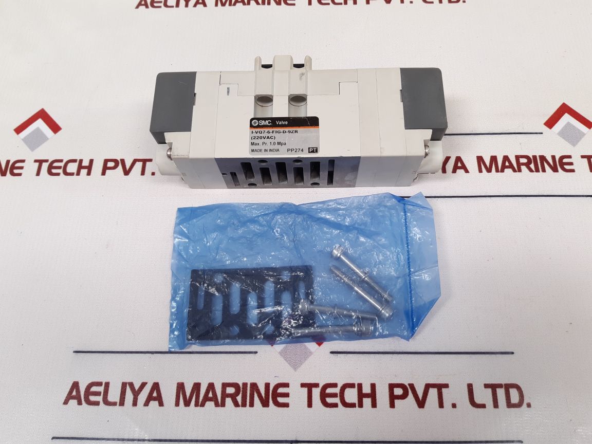 Smc I-vq7-6-fig-d-9Zr (220Vac) Iso Solenoid Valve New
