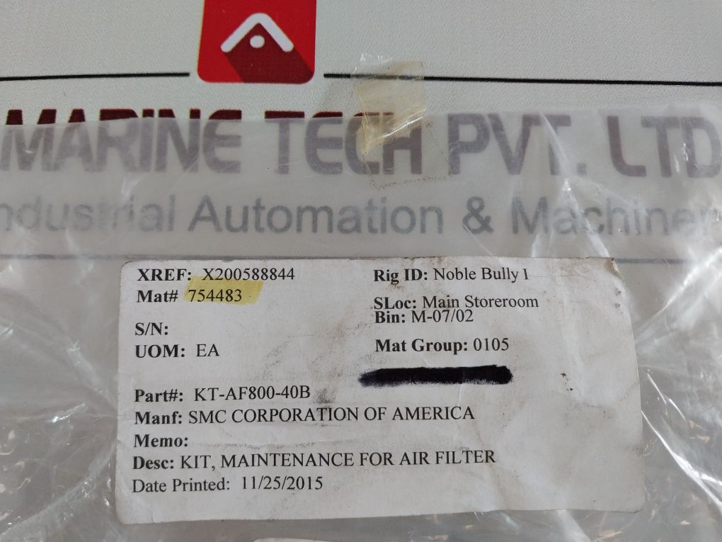 Smc Kt-af800-40B Maintenance Kit For Air Filter