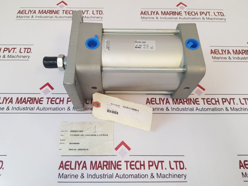 Smc Nca1F400-0400N Air Cylinder 4 Inch Bore X 4 Stroke