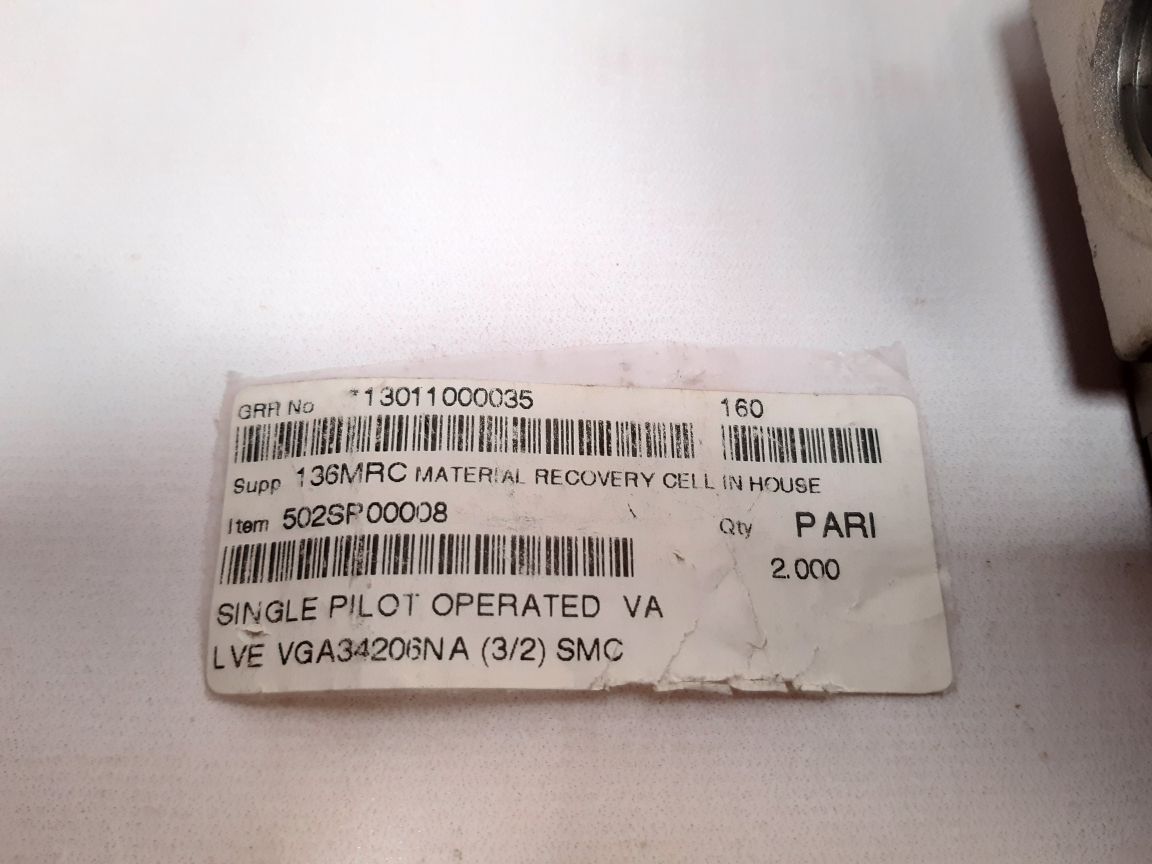 Smc Vga342-06Na Air Operated Valve