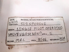 Smc Vga342-06Na Air Operated Valve