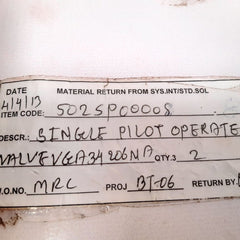 Smc Vga342-06Na Air Operated Valve