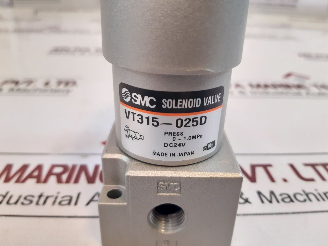 Smc Vt315-025D Solenoid Valve 0~1.0 Mpa
