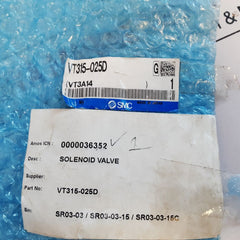 Smc Vt315-025D Solenoid Valve 0~1.0 Mpa
