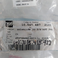 Smc Vxz2350-06N-7Gr1-b Solenoid Valve