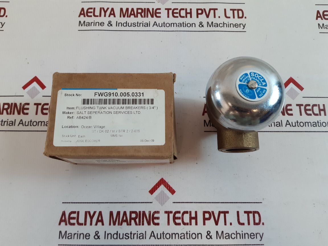 Socla Da 226 Flushing Tank Vacuum Breakers
