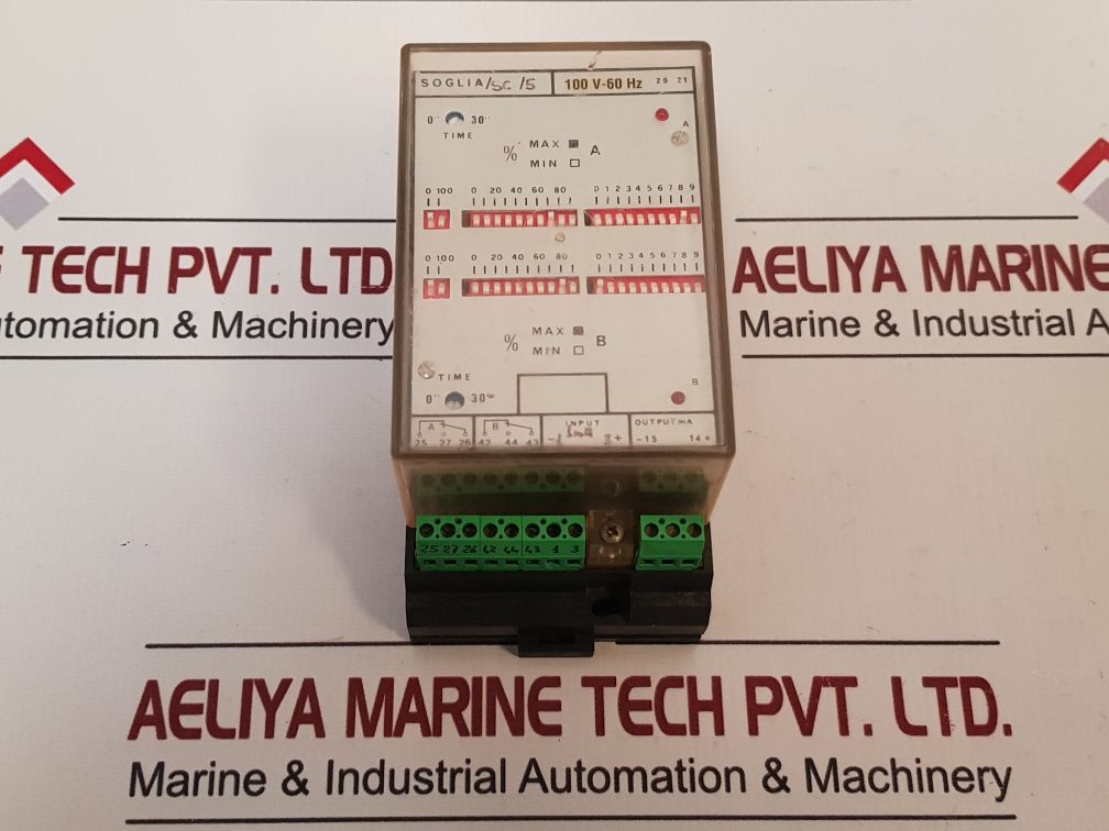 Soglia/Sc/5 20 21 Input Output Relay Time 100V-60Hz