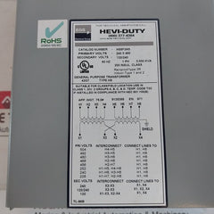 Egs/Sola Hevi-duty Hs5F3As General Purpose Transformer