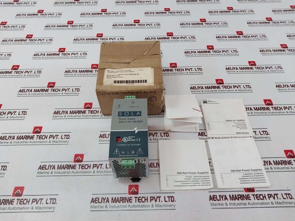 Sola Sdn5-24-100Red Dual Redundant Power Supply 115/230Vac 2.6/1.4A 50-60 Hz