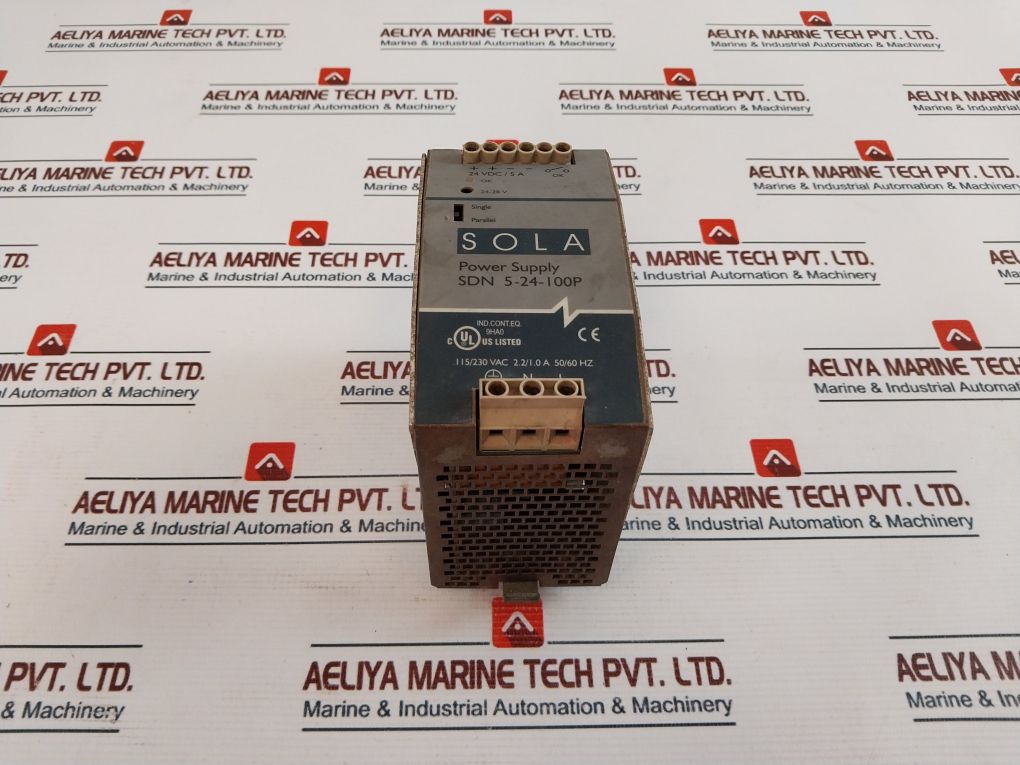 Sola Sdn 5-24-100P Switching Power Supply 115/230Vac 2.2/1.0A 50/60Hz