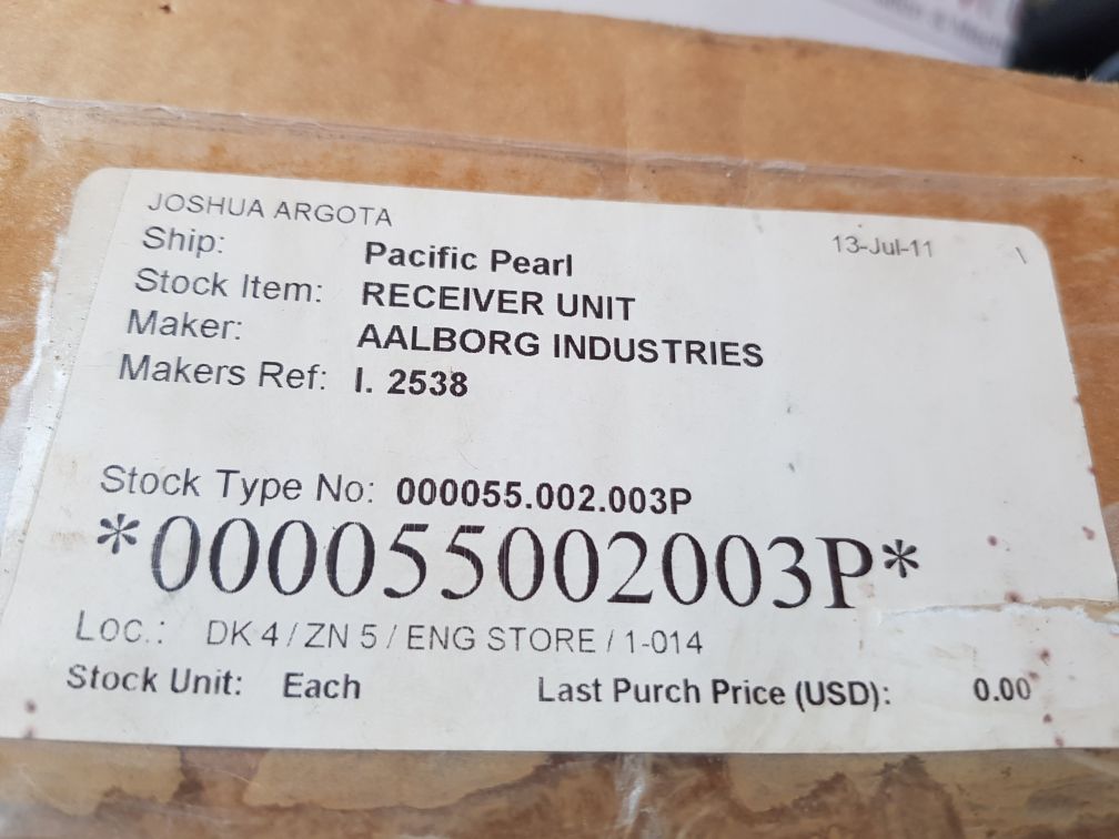 Solartron Mobrey I2538 Electricon Receiver