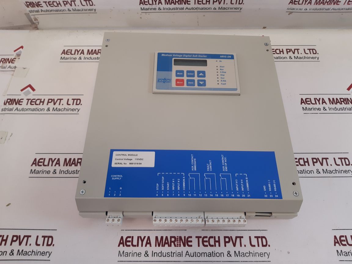 Solcon Hrvs-dn Medium Voltage Digital Soft Starter Control Module 110Vdc