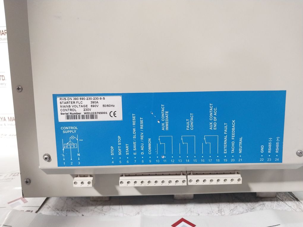 Solcon Rvs-dn 390 690-230-230-9-s Digital Reduced Voltage Starter
