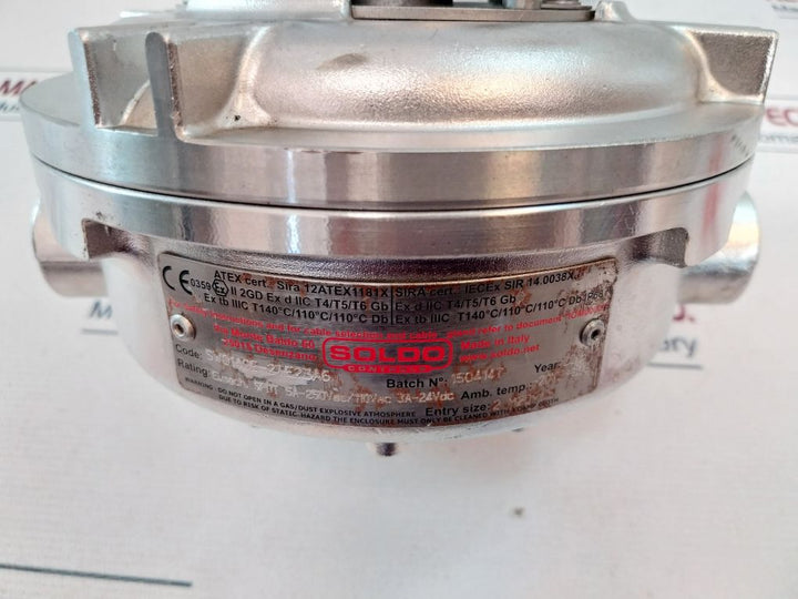 Soldo Controls Sw0140E-2Te23A6 Limit Switch Box Ip68