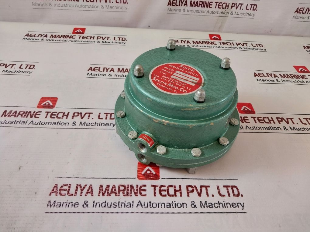 Solon 7Ps1Dw Pressure Switch 0-30 Wc/Dp 15A-115/230/460 Vac Nema 4