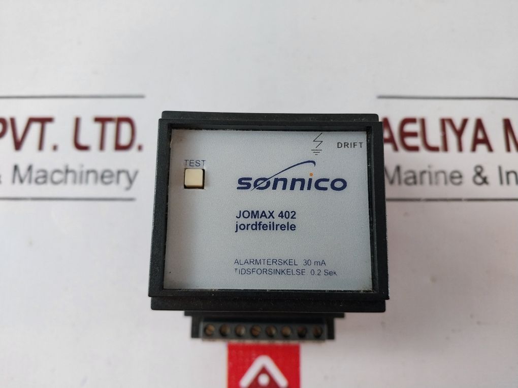 Sonnico Jomax 402 Earth Fault Relay – Aeliya Marine Tech