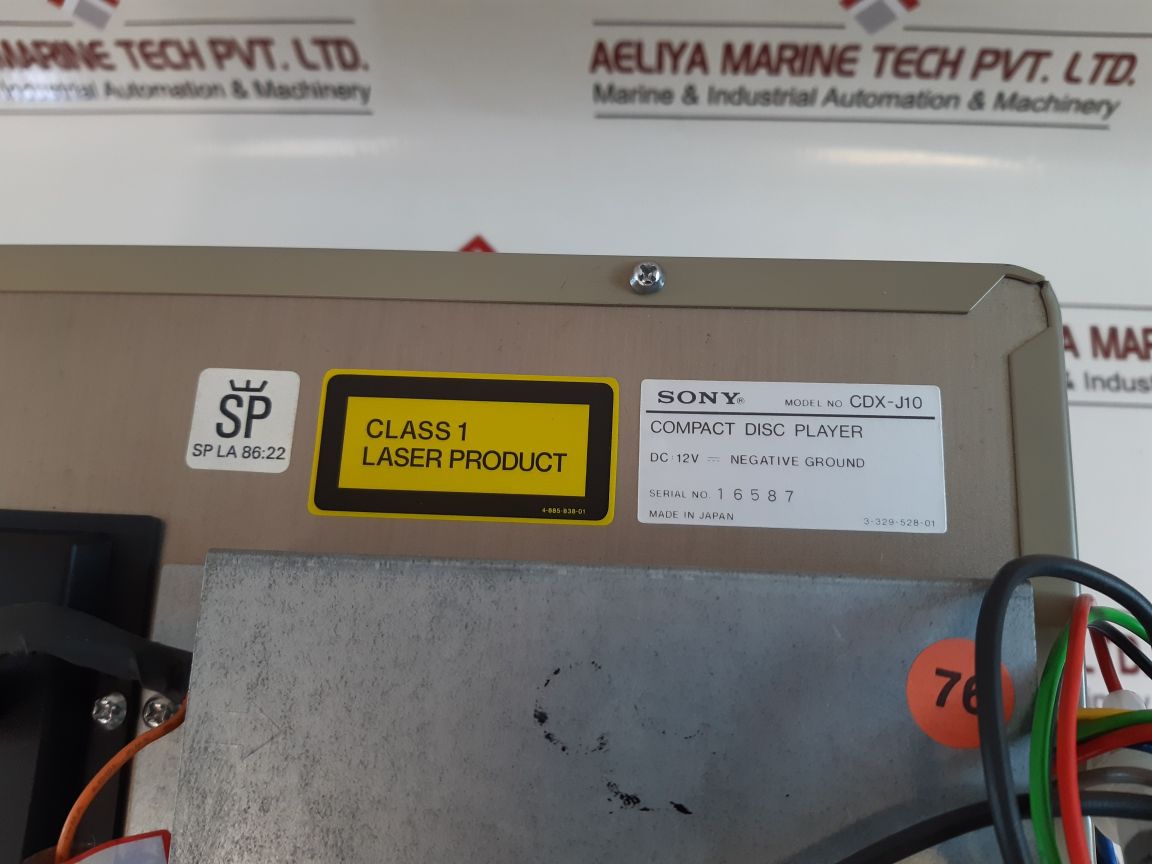 Sony Cdx-j10 Compact Disc Player
