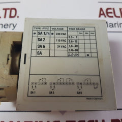 Sophus Berendsen Sa 156 Time Delay Relay 2.5-50 Min.

