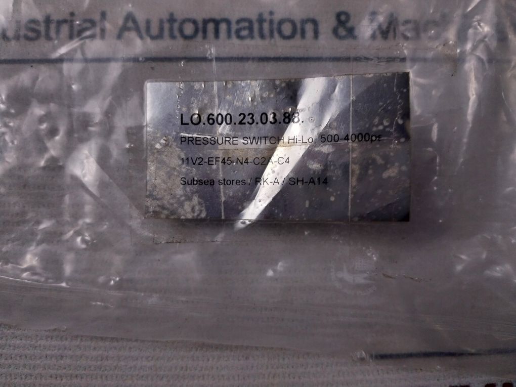 Sor 11V2-ef45-n4-c2A-c4 Pressure Switch 5A