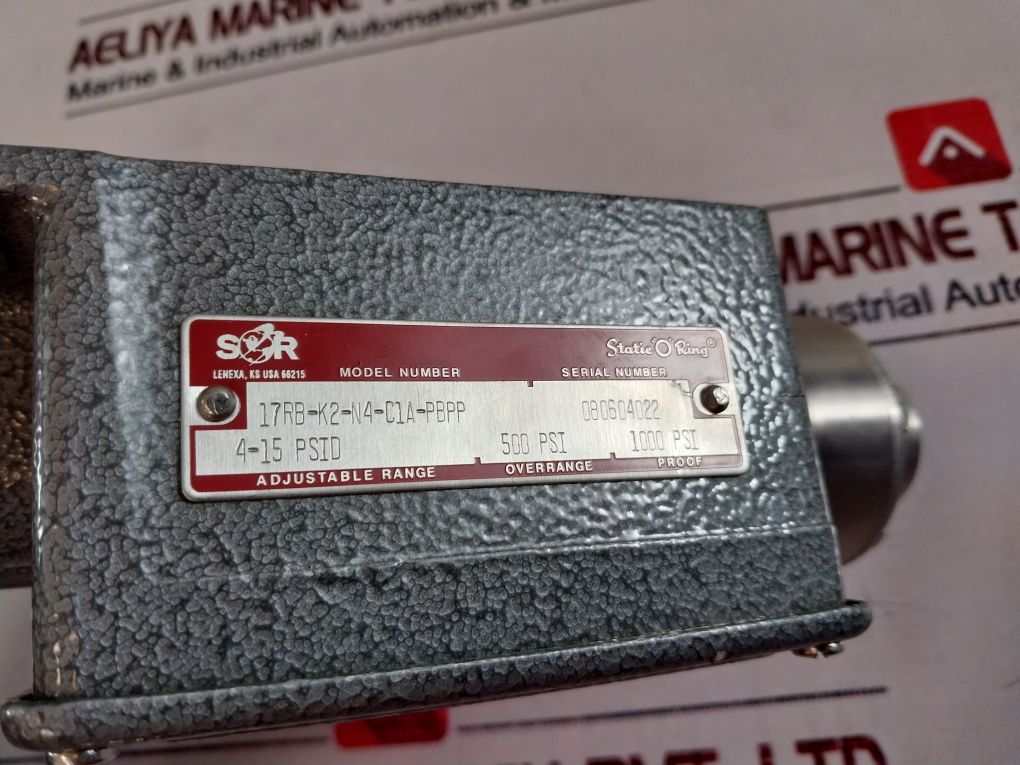 Sor 17Rb-k2-n4-c1A-pbpp Differential Pressure Switch 500 Psi