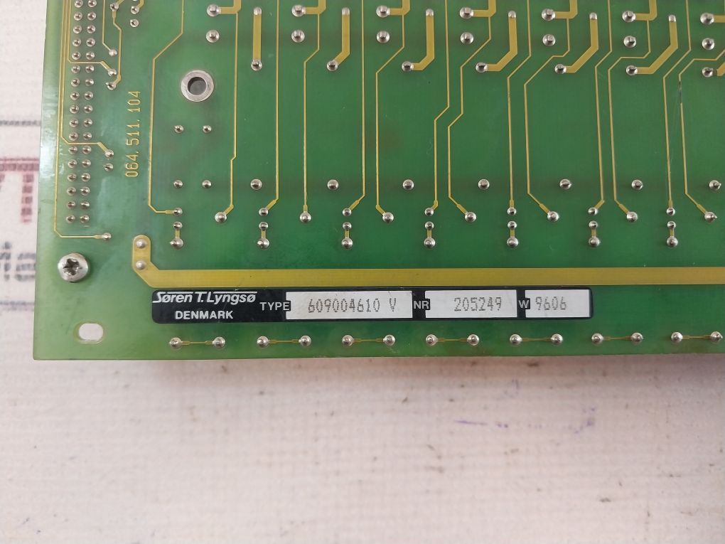 Soren T. Lyngso 609004610 V Pcb Card
