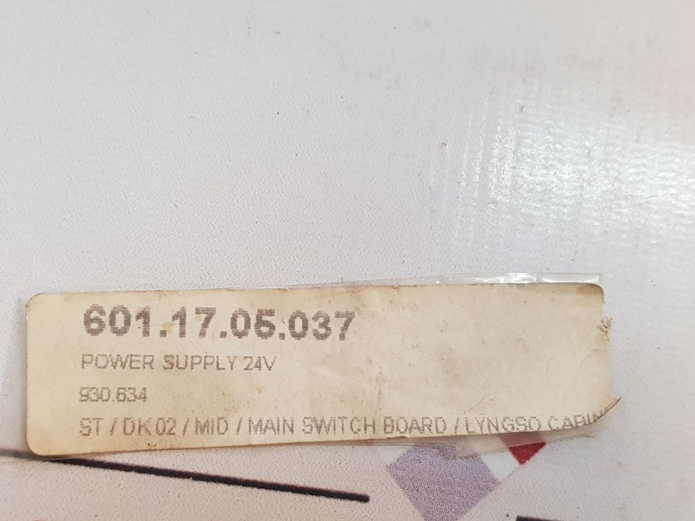 Soren T. Lyngso 930.634 Power Supply 24V