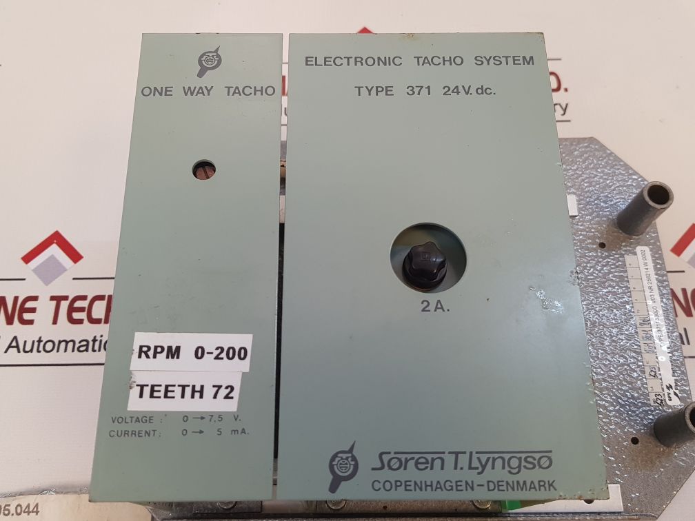 Soren T.Lyngso 371 24V.Dc. Electronic Tacho System 371133000 V03