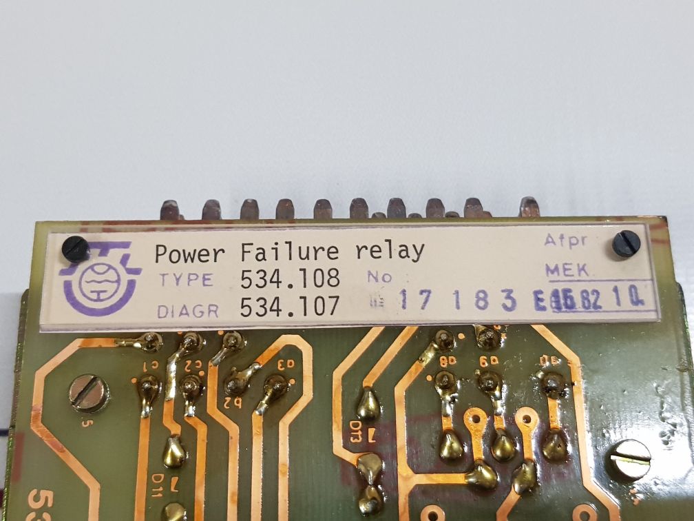 Soren T.Lyngso 534.108 Power Failure Relay