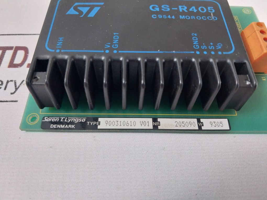 Soren T.Lyngso 900310610 V01 Nr: 205090 W 9305 Pcb Card Gs-r405