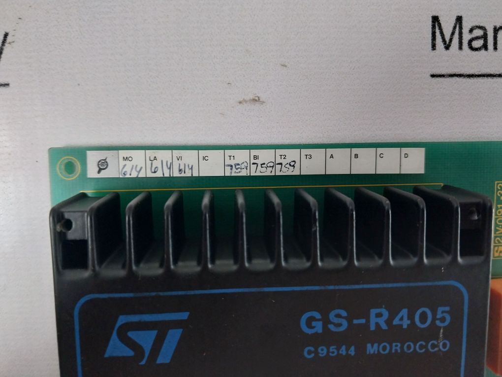 Soren T.Lyngso 900310610 V01 Nr: 205090 W 9305 Pcb Card Gs-r405
