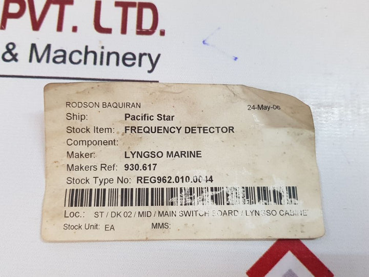 Soren T.Lyngso 930.617 Frequency Detector 930.619.002
