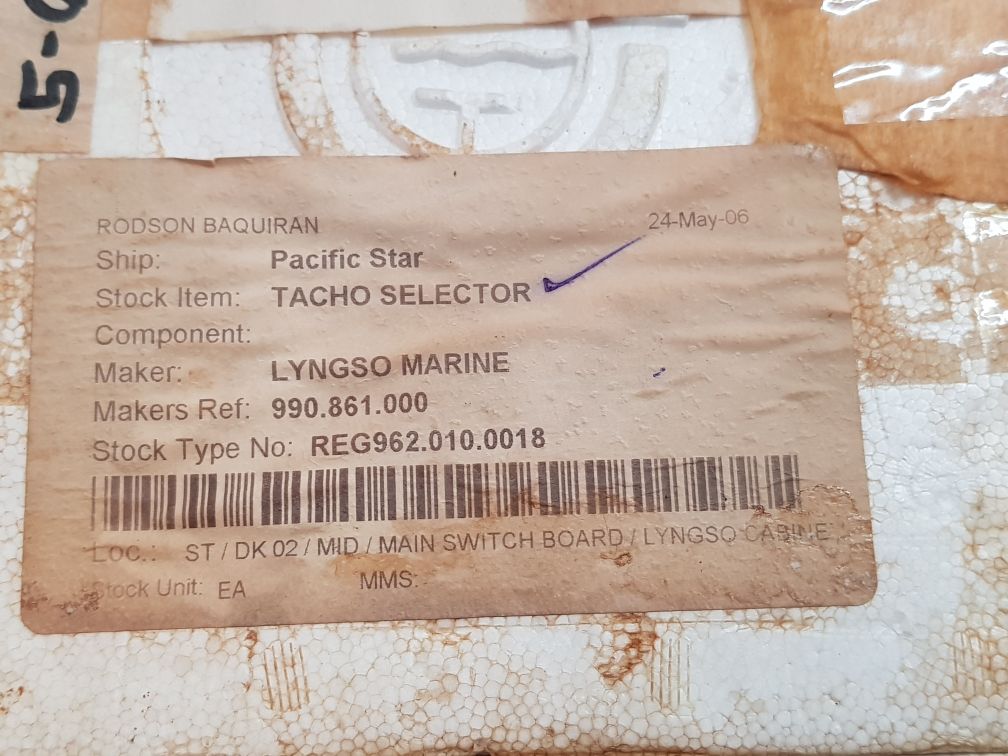 Soren T.Lyngso 990 861 Tacho Selector 762146