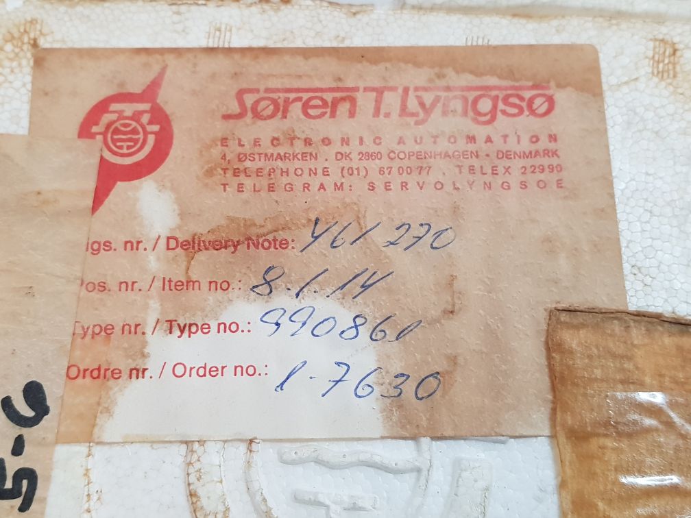 Soren T.Lyngso 990 861 Tacho Selector 762146