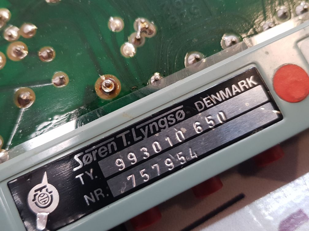 Soren T.Lyngso 993.010 650 Rpm Error Amplifier 757954