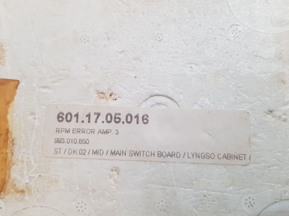 Soren T.Lyngso 993.010 650 Rpm Error Amplifier 757954