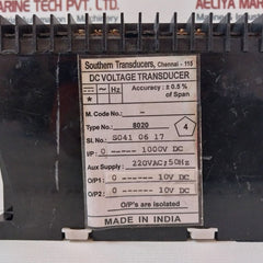 Southern Transducers 8020 Dc Voltage Transducer 220Vac 50Hz