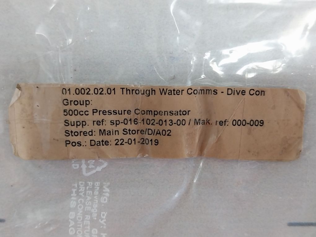 Sp-016-102-013-00 500Cc Pressure Compensator 000-009-126