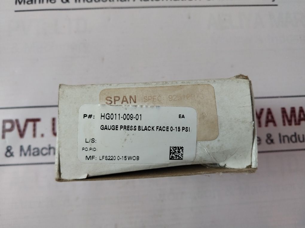 Span 0-15 Psi Pressure Gauge 02-1485-t