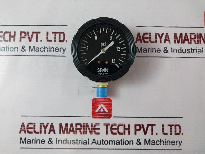 Span 0-15 Psi Pressure Gauge 02-1485-t