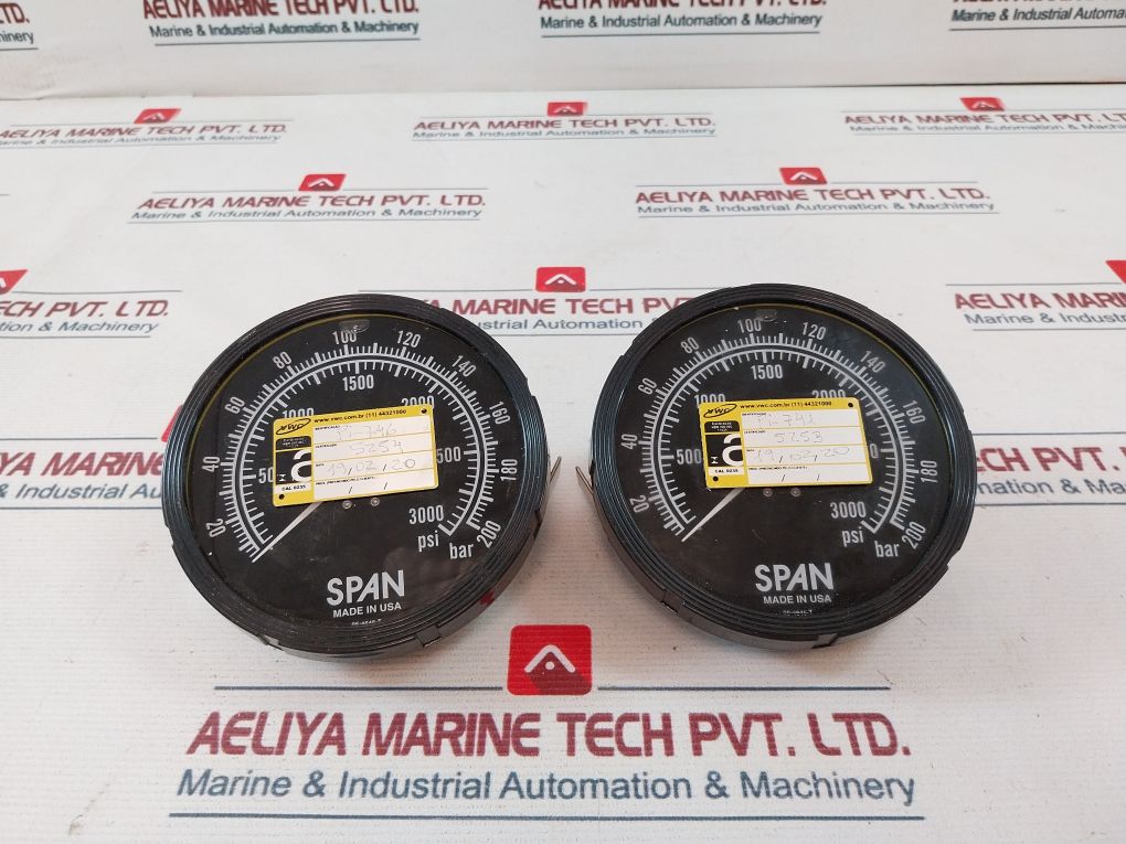 Span 0-3000 Psi Pressure Gauge 0-200 Bar