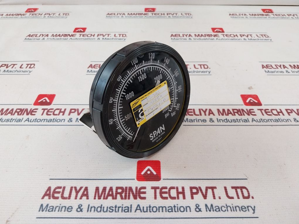 Span 0-3000 Psi Pressure Gauge 0-200 Bar