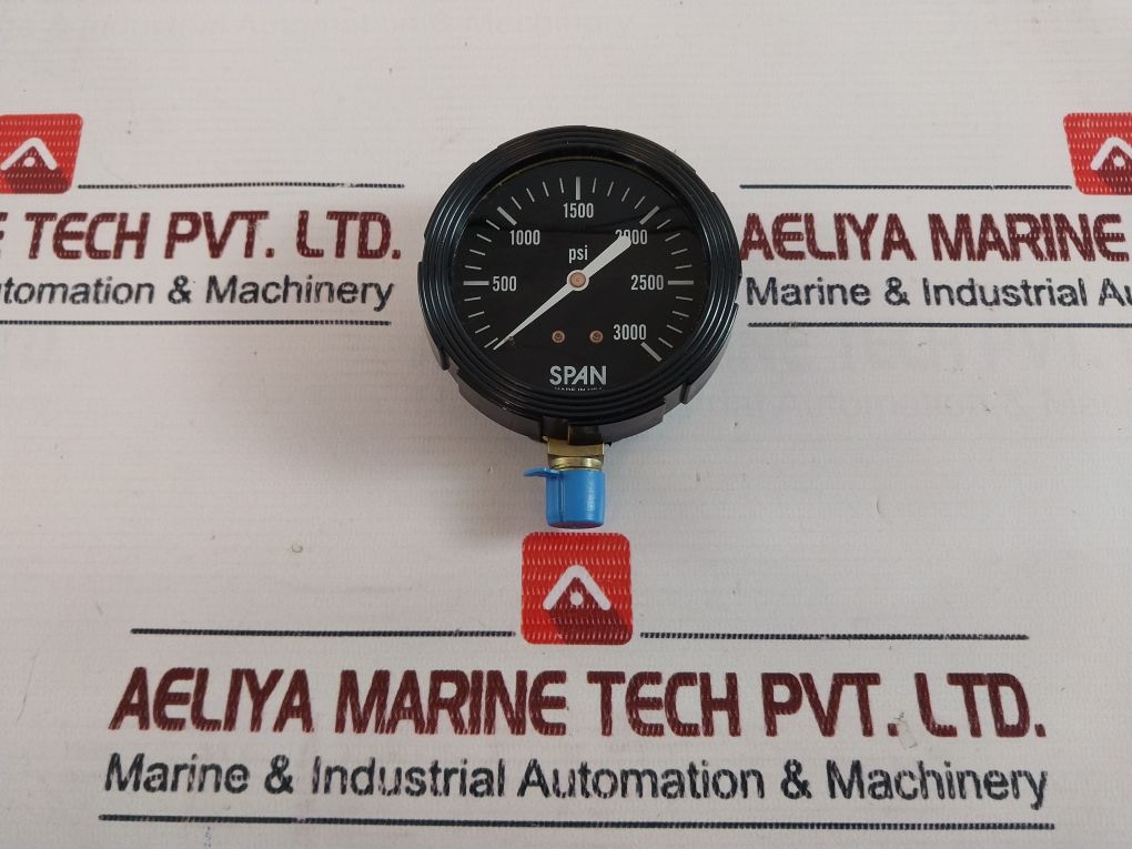 Span 02-0867-t Pressure Gauge 0-3000 Psi