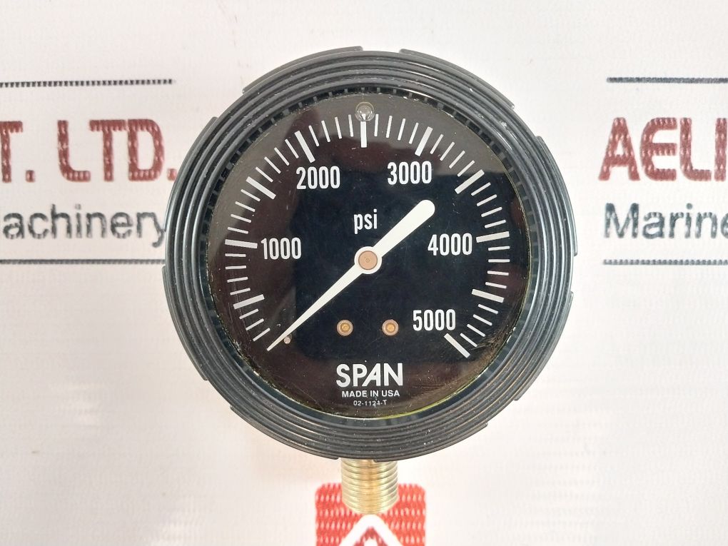 Span 02-1124-t Pressure Gauge 0-5000 Psi 3A