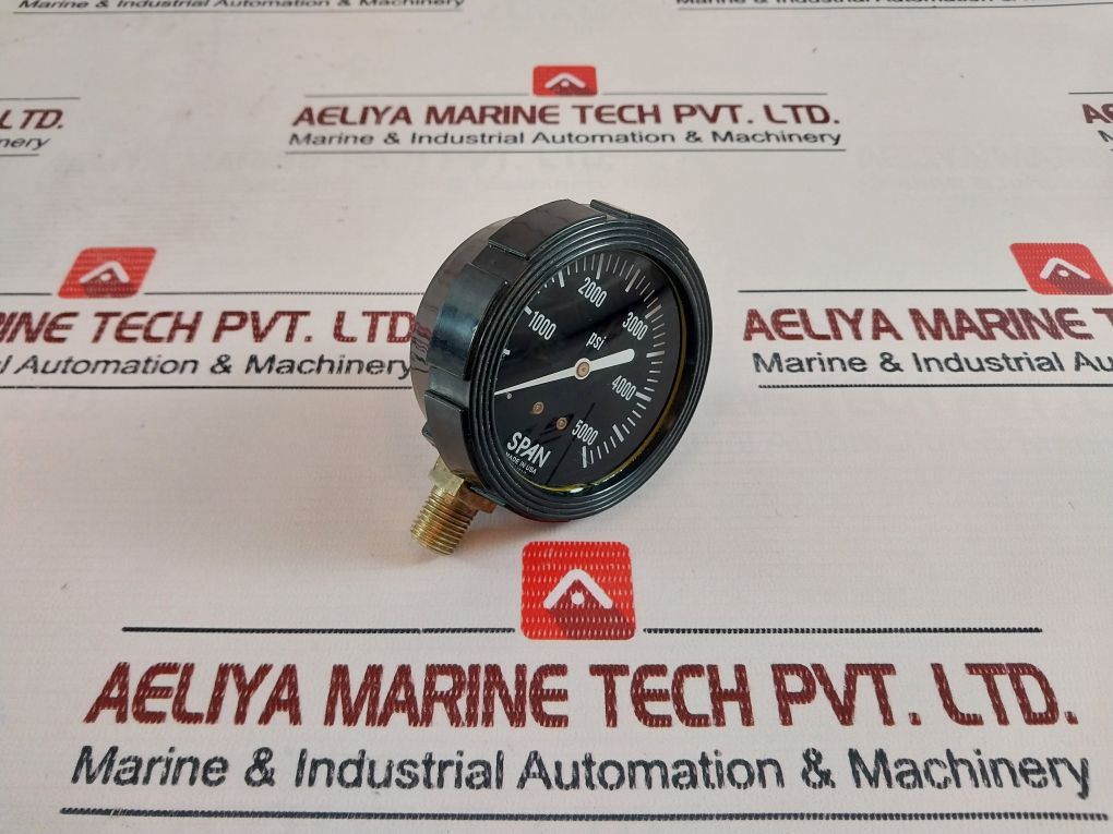 Span 02-1124-t Pressure Gauge 0-5000 Psi 3A