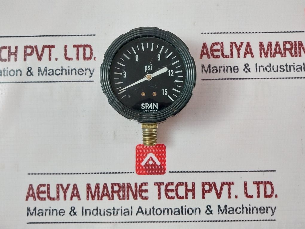 Span 02-1485-t Pressure Gauge 0-15 Psi