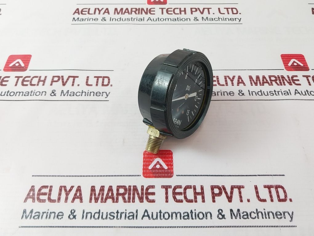 Span 02-1485-t Pressure Gauge 0-15 Psi