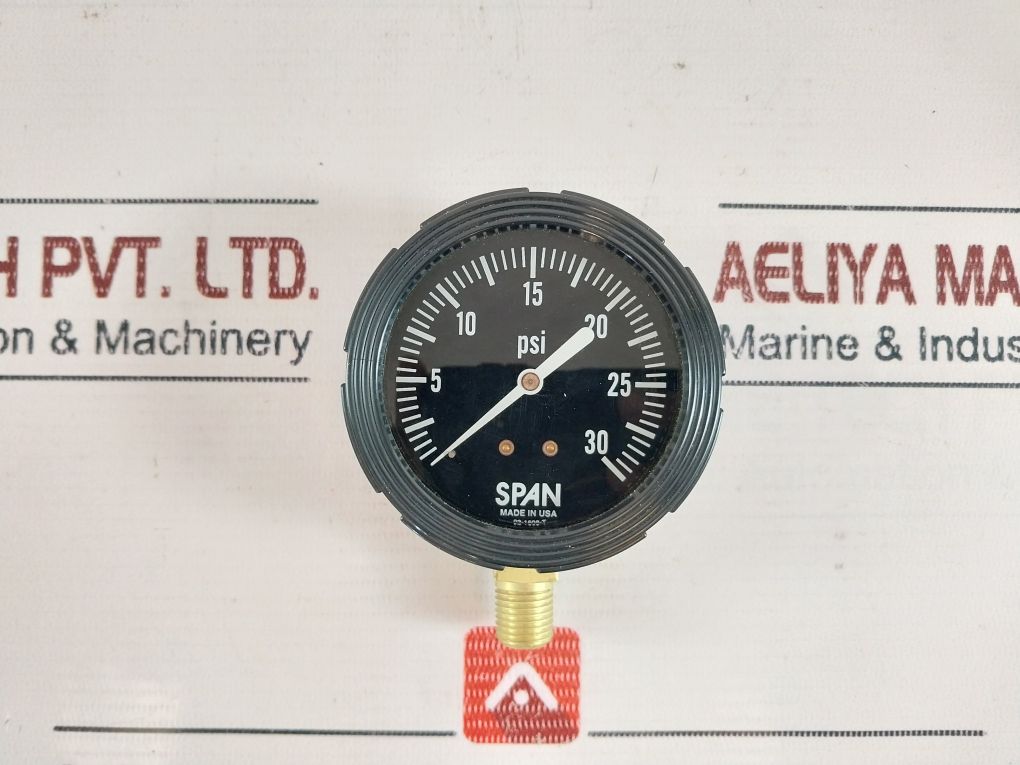 Span 02-1608-t Pressure Gauge 0-30 Psi 