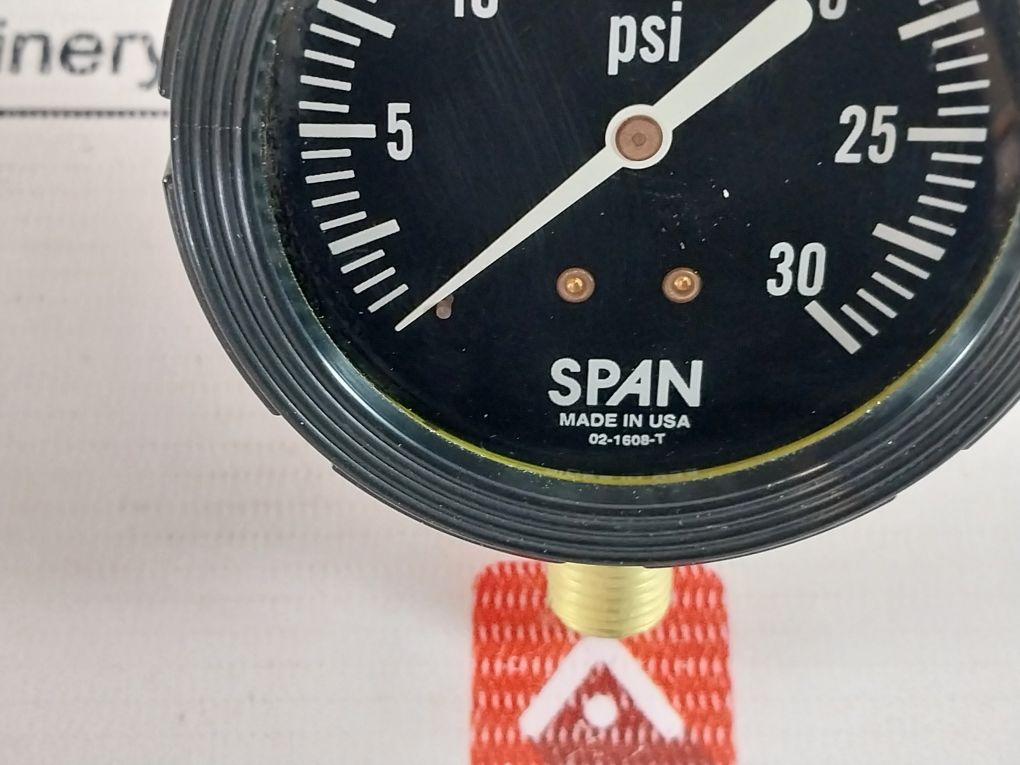 Span 02-1608-t Pressure Gauge 0-30 Psi 
