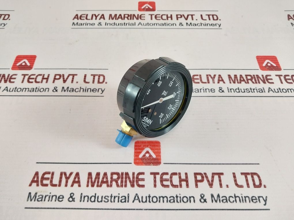 Span 02-1608-t Pressure Gauge 0-30 Psi 